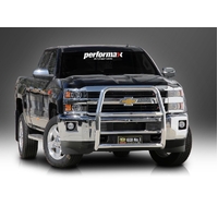 ECB Silver Hammertone Nudge Bar - Series 2 to suit Chevrolet Silverado 2500HD 09/14 - 03/18