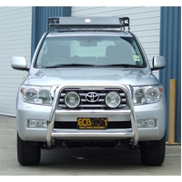 ECB Silver Hammertone Nudge Bar - Series 2 to suit Toyota LandCruiser 200 Series GX 03/12 - 10/15