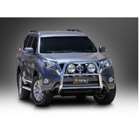 ECB Black Ripple Nudge Bar - Series 2 to suit Toyota Prado 150 Series 2 Kakadu 11/13 - 10/17