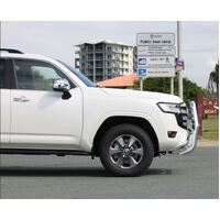 ECB Silver Hammertone Nudge Bar - Series 2 to suit Toyota LandCruiser 300 Series 07/21 - Onwards