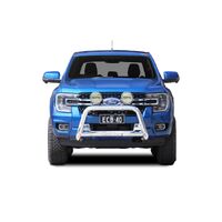 ECB Silver Hammertone Nudge Bar to suit Ford Ranger 05/22 - Onwards