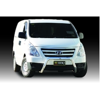 ECB Silver Hammertone Nudge Bar to suit Hyundai iload 11/15 - 02/18