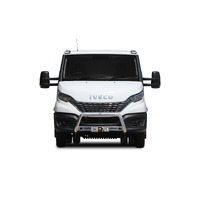 ECB Silver Hammertone Nudge Bar to suit Iveco Daily 50C/45C E6 01/21 - Onwards