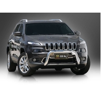 ECB Polished Nudge Bar to suit Jeep Cherokee KL Ex TrailHawk 06/14 - 12/18