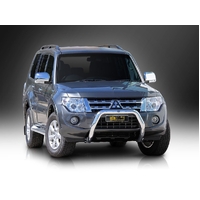 ECB Black Ripple Nudge Bar to suit Mitsubishi Pajero NW 10/11 - 06/14