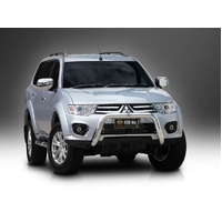 ECB Silver Hammertone Nudge Bar to suit Mitsubishi Challenger PC 07/13 - Onwards