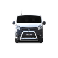 ECB Silver Hammertone Nudge Bar to suit Mitsubishi Express Van GLX 03/20 - Onwards