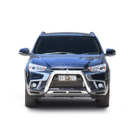 ECB Silver Hammertone Nudge Bar to suit Mitsubishi ASX 10/16 - 07/17