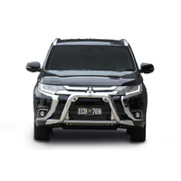 ECB Textura Black Nudge Bar to suit Mitsubishi Outlander ZL Petrol 10/17 - 05/18