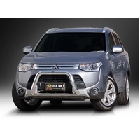 ECB Textura Black Nudge Bar to suit Mitsubishi Outlander ZJ 01/14 - 12/14