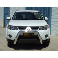 ECB Black Ripple Nudge Bar to suit Mitsubishi Outlander ZG 11/06 - 09/09