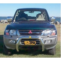 ECB Textura Black Nudge Bar to suit Mitsubishi Pajero NM 05/00 - 10/02