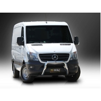 ECB Silver Hammertone Nudge Bar to suit Mercedes-Benz Sprinter 10/13 - 10/18
