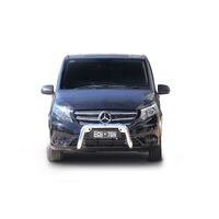 ECB Silver Hammertone Nudge Bar to suit Mercedes-Benz Valente 03/18 - 11/20