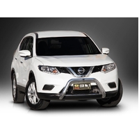 ECB Silver Hammertone Nudge Bar to suit Nissan X-Trail T32 Series 1 03/14 - 01/17