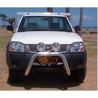 ECB Textura Black Nudge Bar to suit Nissan Navara D22 4WD (Thai) 10/09 - 12/14