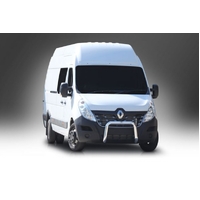 ECB Silver Hammertone Nudge Bar to suit Renault Master 06/13 - 09/19