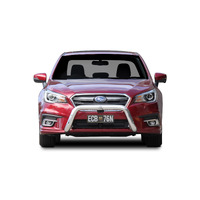 ECB Silver Hammertone Nudge Bar to suit Subaru LIBERTY MY19 12/18 - 12/20