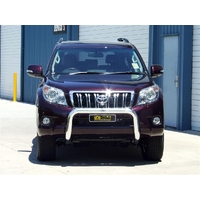 ECB Textura Black Nudge Bar to suit Toyota Prado 150 Series Sensor Model 11/09 - 10/13