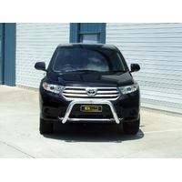 ECB Silver Hammertone Nudge Bar to suit Toyota Kluger 09/10 - 02/14