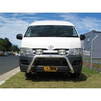 ECB Polished Nudge Bar to suit Toyota HiAce SLWB 03/05 - 02/14