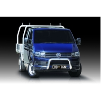 ECB Silver Hammertone Nudge Bar to suit Volkswagen Transporter 07/15 - 05/20