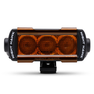 Bushranger Night Hawk Light Bar Diffused Cover - Amber (Pair)