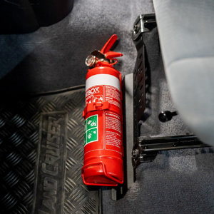Pirate Camp Co. Fire Extinguisher Bracket to suit Toyota LandCruiser 70 Series Single Cab