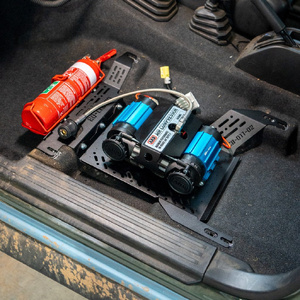 Pirate Camp Co. Under Seat Compressor &amp; Fire Extinguisher Mount to suit Suzuki Jimny JB74