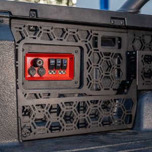 Pirate Camp Co. Molle Panel + Storage Pockets for Plastic Tub Liners to suit Ford Ranger &amp; Volkswagen Amarok with Factory Roller Shutter 2022 - Onward