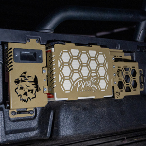 Pirate Camp Co. 150Ah In Tub Wheel Arch Lithium Mount with Molle Panel Pocket Storage to suit Ford Ranger 2022 - Onwards