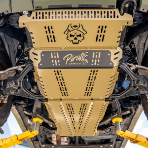 Pirate Camp Co. Touring Underbody Protection to suit Ford Ranger &amp; Everest 2022 - Onwards | Front, Transmission &amp; Gear Box (Black)