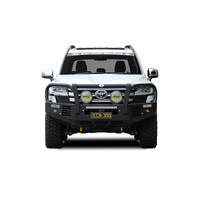 ECB Silver Hammertone Two Post Winch Bar to suit Toyota LandCruiser 300 Series 07/21 - Onwards