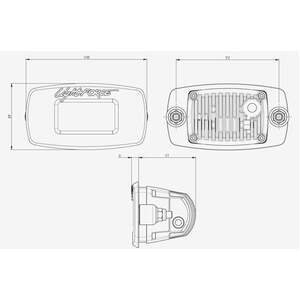 Lightforce ROK LED Flush Mount Utility Light - Flood Beam (20W)