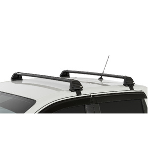 Rhino-Rack RV0642B Vortex ROC25 Flush Black 2 Bar Roof Rack for NISSAN Navara (pre facelift) NP300 Dual Cab 4DR Ute (01/2015-12/2021)