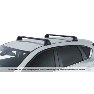 Rhino-Rack RV0730B Vortex ROC25 Flush Black 2 Bar FMP Roof Rack for SUBARU Impreza 5DR Hatch (01/2017-Current)