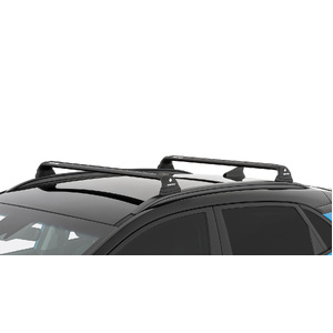 Rhino-Rack RVP69 Vortex RVP Black 2 Bar Roof Rack for HYUNDAI Kona Gen1 With Flush Rails 5DR SUV (01/2018-12/2023)