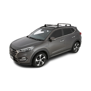 Rhino-Rack RVP70 Vortex RVP Black 2 Bar Roof Rack for HYUNDAI Tucson Gen 3 - TL/TLE/TL2/TLE2 (Pre Facelift) With Flush Rails 5DR SUV (01/2016-03/2019)