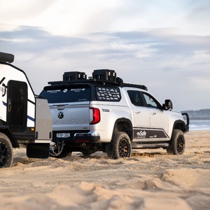 Maxliner Gen 2 Venture Canopy with Lift / Lift Windows to suit Volkswagen Amarok 2023 - Onwards (Midnight Black)
