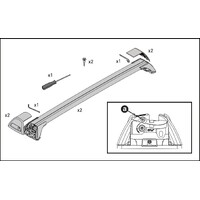 Yakima Aero Flush Bars 950mm (Black)