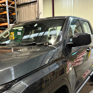 Scrub King Bonnet Hinge Ditch Light Bracket to suit Mitsubishi Triton MV 2024 - Onwards (Matte Black)