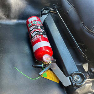 Scrub King Fire Extinguisher Bracket to suit Toyota Hilux 2005 - 2014 (Stainless Steel)