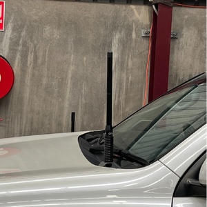 Scrub King Bonnet Hinge UHF Antenna Bracket to suit Toyota Prado 150 Series 2009 - 2024 - 2024 (Matte Black)