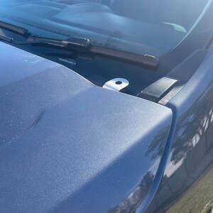 Scrub King Bonnet Hinge UHF Antenna Bracket to suit Ford Ranger 2012 - 2021 (Stainless Steel)
