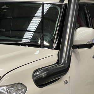 Scrub King Bonnet Hinge UHF Antenna Bracket to suit Nissan Patrol Y62 2017 - 2025 (Stainless Steel)