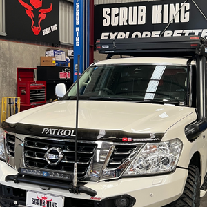 Scrub King Bonnet Hinge Ditch Light Bracket to suit Nissan Patrol Y62 2017 - 2023