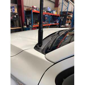 Scrub King Bonnet Hinge UHF Antenna Bracket to suit Mitsubishi Triton MR 2019 - 2023 (Stainless Steel)