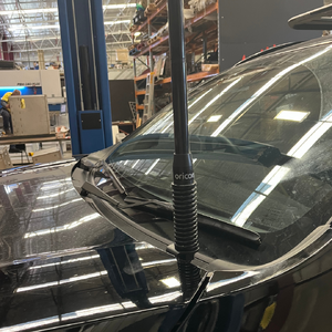 Scrub King Bonnet Hinge UHF Antenna Bracket to suit Mitsubishi Pajero Sport 2022 - 2024 (Stainless Steel)