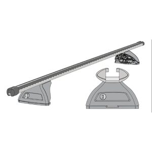 Prorack Heavy Duty Bars 150cm (Silver)