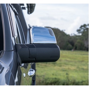 MSA 4x4 Towing Mirrors for Holden Colorado 2012 - 2020 (Black, Manual)